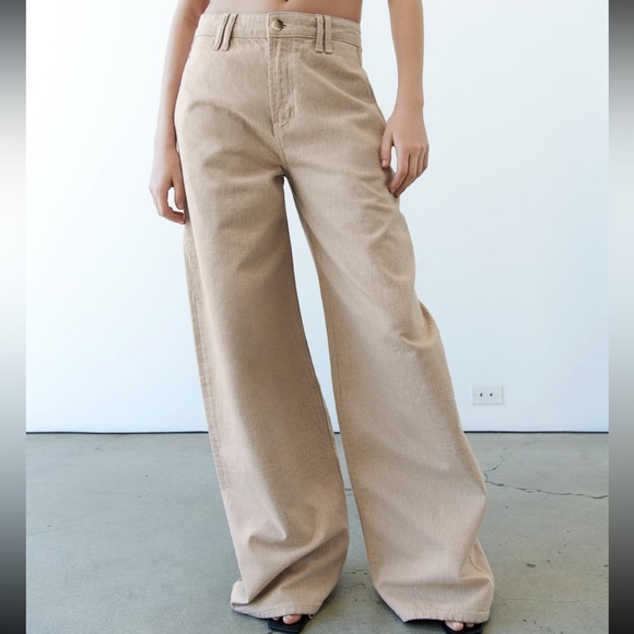 Zara ZW mid rise baggy pants - Picture 2 of 12
